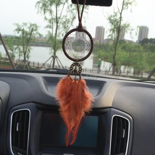 5cm Diameter New Arrival Feather Dream Catchers Car Hangings Gifts Dream Catcher Decoration Free Shipping