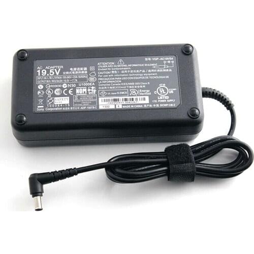 19.5V 7.7A AC Adapter fit for Sony VAIO VPCF22M1E/B Notebook