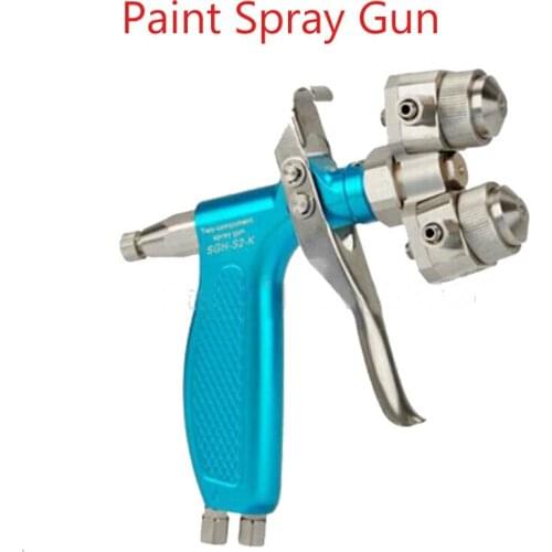 Automatic Double Head Paint Spray Gun Anti-corrosion 316 Stainless Steel Dual Head Air Spray Gun