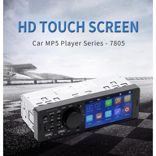 4.1 Inch 12V Car Stereo MP5 Player Touch Screen Autoradio Video 1 Din Bluetooth USB FM Radio AUX Auto Audio Free Shipping