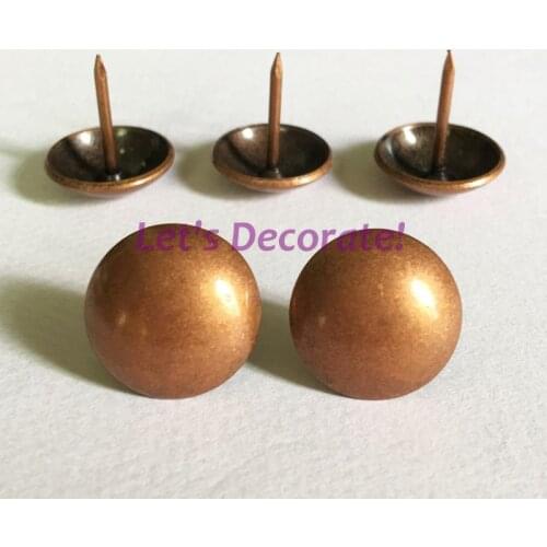 Free DHL shipping 1000pcs/lot 19mm Copper Color Plated Home or Garden Decorative Tack, Hobnail, Upholstery Nail