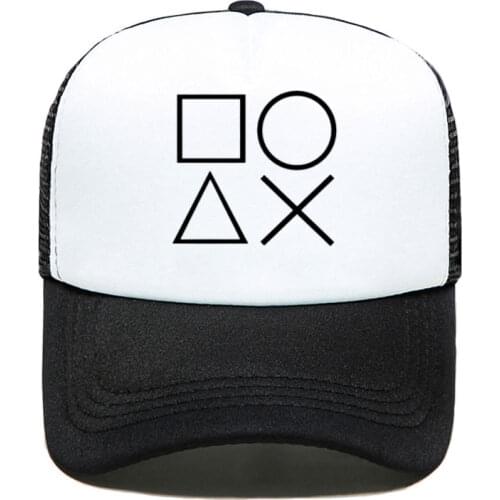 NEW Creative game Print Summer Baseball Cap Playstation Controller Women Men Unisex Parent-child Hats Mesh Visor Outdoor Sun Hat