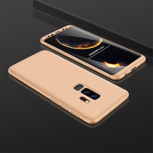 For Samsung Galaxy S9 Plus S9+ 360 Case Full Protection Matte Hard Cover Phone Case for Samsung Galaxy S9Plus Cover Protector