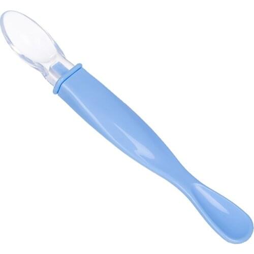 Baby Soft Silicone Spoon Candy Color Spoon Children Food Safety Feeding 0~2 Years Old Child Dining Spoon Tableware Baby tools