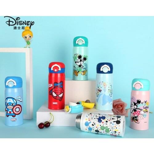 Disney Thermos Bottle Childen Cartoon Water Cups Travel Mug 316 stainless Steel Vacuum Flask 350ml Portable Kettle Christmas