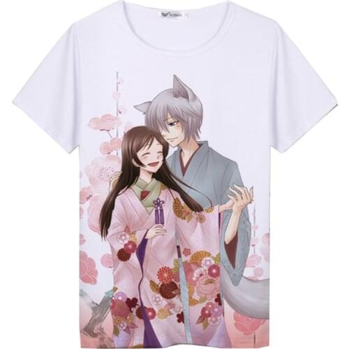 Kamisama Love Tomoe Lovers T shirt Harajuku Summer Couple Clothes Kawaii Women Femme Tee Shirt Short Sleeve Cosplay Loose Tops
