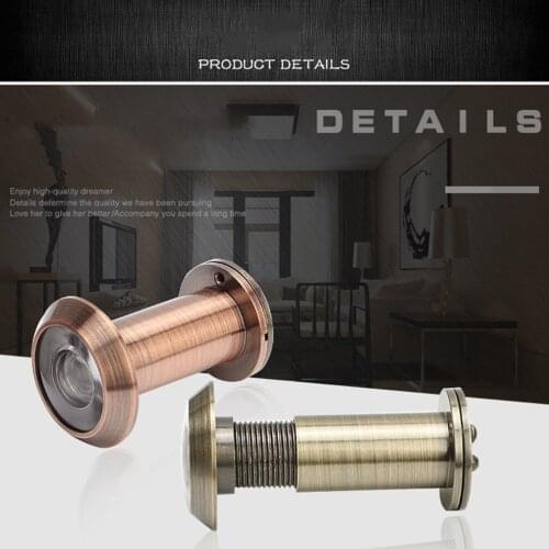 Home Security Viewer 200 Degree Adjustable Glass Lens Wide Angle Peephole Hidden Door For Furniture Hardware Tools Child Safety