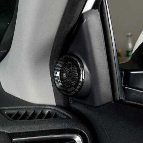 For Honda Insight 2018 2019 ABS Plastic Chrome Car inner speaker audio Horn ring frame Decoration Cover Trim Auto Styling