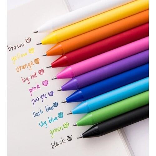 Kaco Book Source Simple Candy Color Flexible Glue Penholder Color Neutral Watercolor Pen Signature Pen