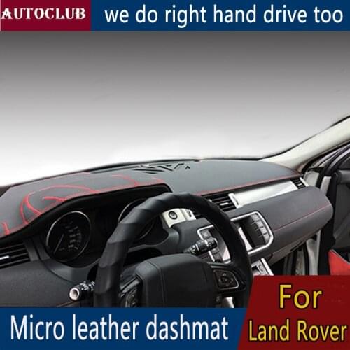 For Land Rover Discovery3/LR4 Evoque Range Rover Sport Velar Freelander 2 Leather Dashmat Dashboard Cover Pad Dash Mat Carpet