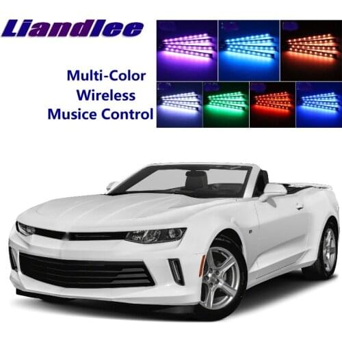 LiandLee Car Glow Interior Floor Decorative Atmosphere Seats Accent Ambient Neon light For Chevrolet Camaro