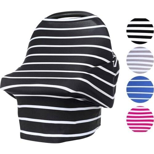 Hot-selling striped baby breastfeeding breastfeeding towel car cover multifunctional mother cotton nursing clothes Baby things