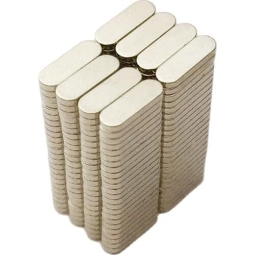 Refrigerator Magnet Rare Earth Neodymium Block Magnets With Round Edge Silver Casual Special Shape Magnetic materials