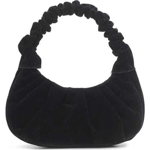 Small Fold Hand Bags For Women 2021 Casual Shoulder Underarm Bag Handbag Soft Totes Purse Girl Popular Simple Female Daily Bag