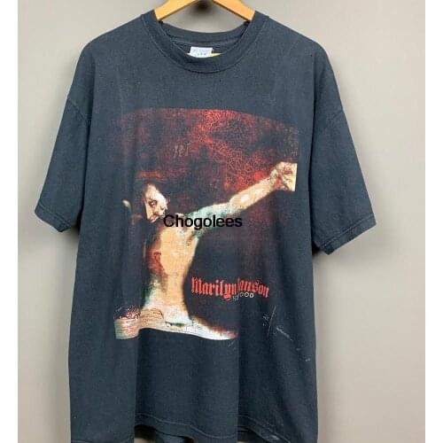 MARILYN MANSON 2000 HOLYWOOD Vintage Band T Shirt Dismember Cannibal Corpse Type O Negative Black Metal Shirt