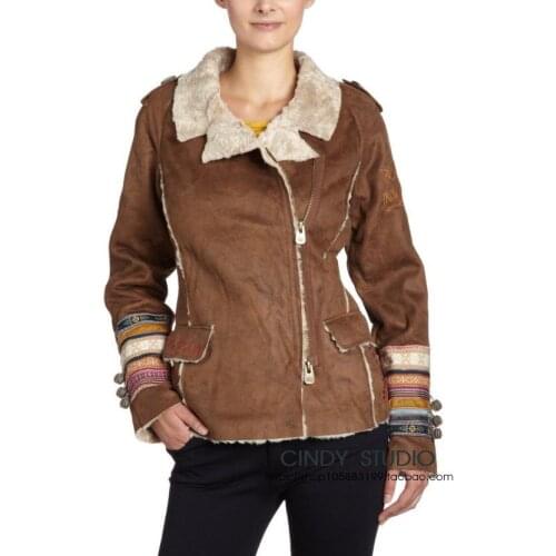 Spanish European and American style fur one winter coat