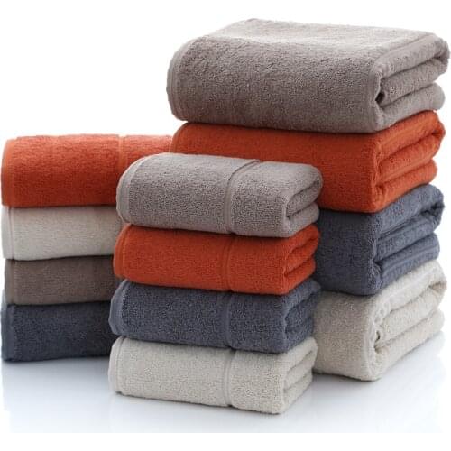 2021 New Best-selling Long-staple Cotton Cotton Bath Towel 140 * 70cm Gift Set Fast Absorbent Beach Towel Cover Towel