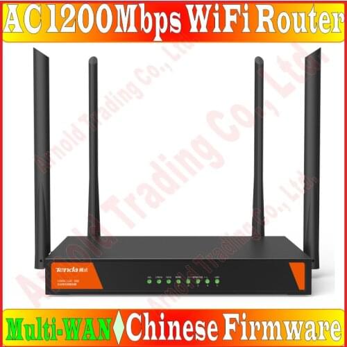 Chin-Firmware, AC1200Mbps Enterprise Enhanced Wireless WiFi Router, 50 User Online Access, Multi-WAN ports AC1200 Hotspot Router