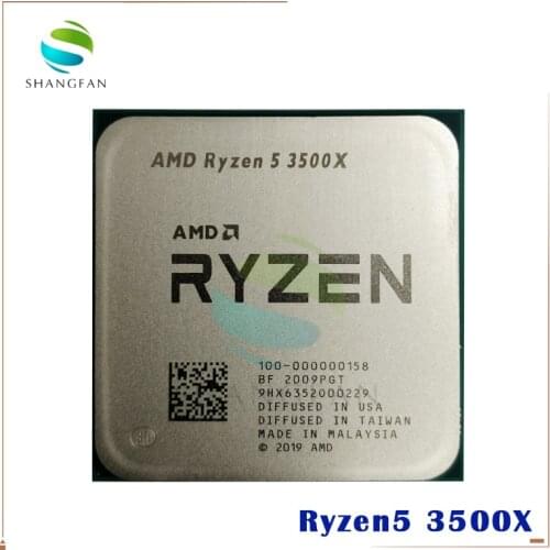 AMD Ryzen 5 3500X R5 3500X 3.6 GHz Six-Core Six-Thread CPU Processor 7NM 65W L3=32M 100-000000158 Socket AM4