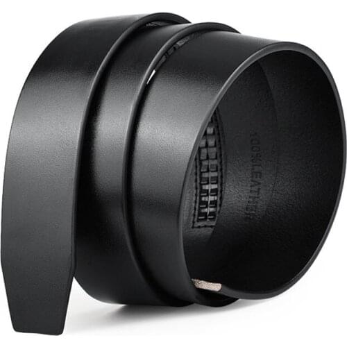 Belt mens leather automatic buckle belt pure yellow leather belt mens crocodile pattern 35mm black automatic buckle