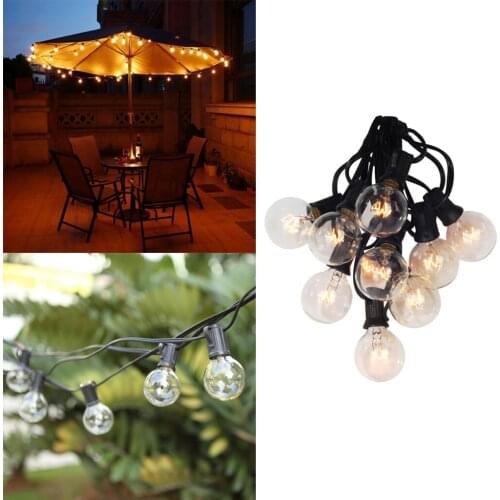 G40 Globe Party Christmas String Light 25ft Outdoor Backyard Hanging Light Indoor Outdoor Patio Lights