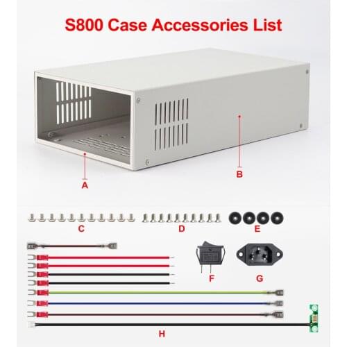 S800 Digital Powersupply Outcase Voltmeter Housing Suitable For RD6012/RD6012W/RD6018/RD6018W 4-Bit Resolution Full Protections