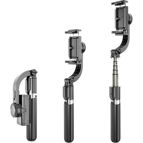 L08 Phone Gimbal Selfie Stick with Remote Shutter for iOS Android Phone Handheld Stabilizer Cellphone Video Record Accessories