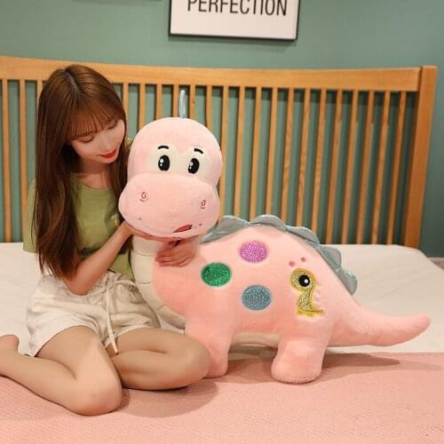 30-55CM Cute Cartoon Dinosaur Plush Toys Lovely Stuffed Cartoon Animal Doll Soft Sleep Pillow For Children Baby Birthday Gifts