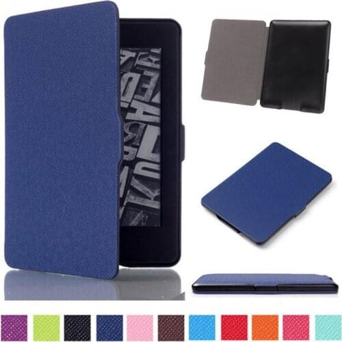PU Leather Ultra thin Case For Amazon Kindle Paperwhite 1 2 3 Smart Magnetic Design Cover Cases