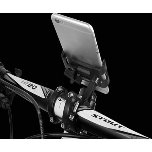 360° Rotation Adjustable Outdoor Riding Universal Motorcycle Bicycle Handlebar Aluminum Alloy Mobile Anti-slip Phone Bracket