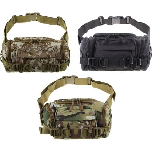 Tactical Waist Pack Bag 600D Nylon for Travel Cycling Hiking Hunting Fishing