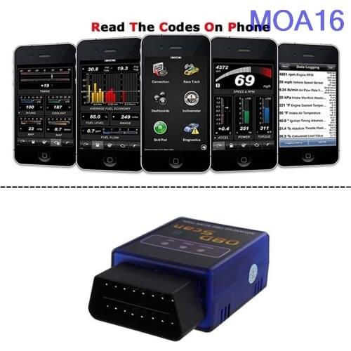 1pc Mini Eml327 OBD2 V1.5 Bluetooth Adaptor Elm327 Real V1.5 Car Auto Diagnostic Scanner for Automotive Scaner