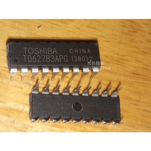 10PCS The new 8-channel high-voltage source drive TD62783APG DIP-18 LED indicator on the drive