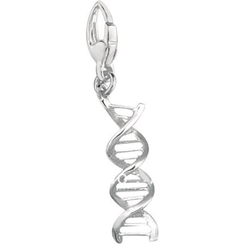 12pcs a lot silver plated color DNA Charm jewelry