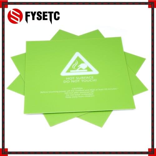 5x Sticker 3D Printer Frosted Heated Bed Sticker Green 220x220mm Hotbed Build Sheet Plate For Wanhao Anet A8 A6 MK3 Ender 5