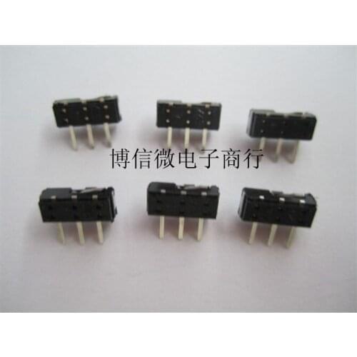 Free shipping slide 3 pin hand shank 2mm switch toggle switch MSK-12D19 1P2T switch DIP3 1000pcs/lot