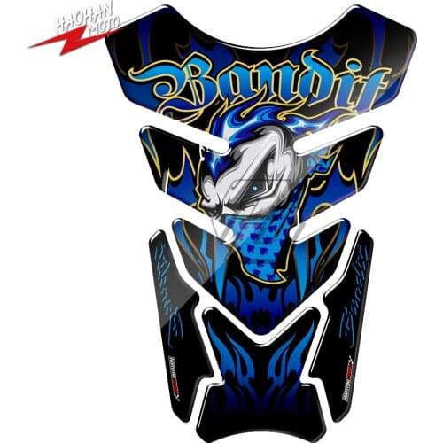 For Suzuki Bandit 600 650 1200 1250 T 3D Motorcycle Tank Pad Gel Protector Bandit Tankpad