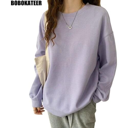 Harajuku Sweatshirts Women Clothing Vintage Drop Sleeves Fall Loose Tops Woman Hoodie Long Sleeve Pullovers Korean Winter 2021