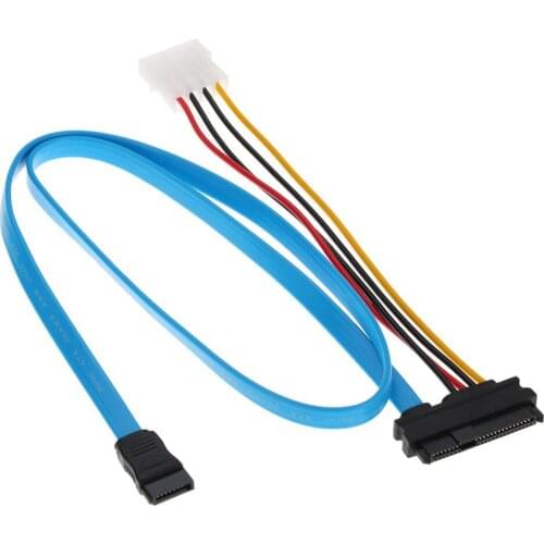 SAS Serial Attached SCSI SFF-8482 to SATA Cable HDD Hard Disk Drive Adapter Cord 70cm connect SAS controller to SATA hard drives