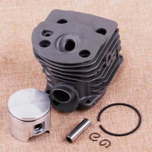 LETAOSK New 46mm Cylinder & Piston Kit 503 60 91 71 Tool fit for Husqvarna 50 51 5555 Chainsaw