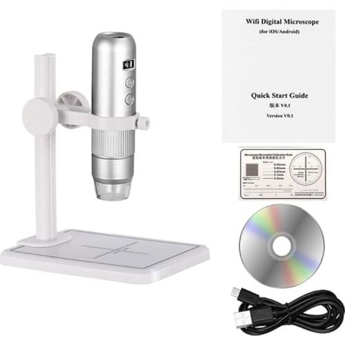 1000x Wifi Mobile Phone Microscope Support Ios An-droid Pc Video Microscope WiFi Microscope Compatible w/ An-droid Ios