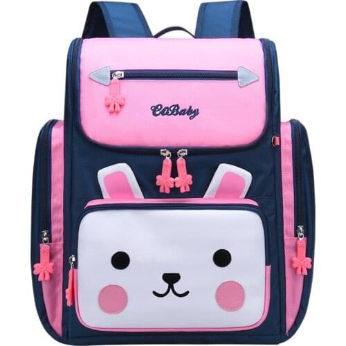 2020 cute cartoon rabbit princess school backpack for girls 2 sizes primary school bags kids travel backpacks mochila escolar