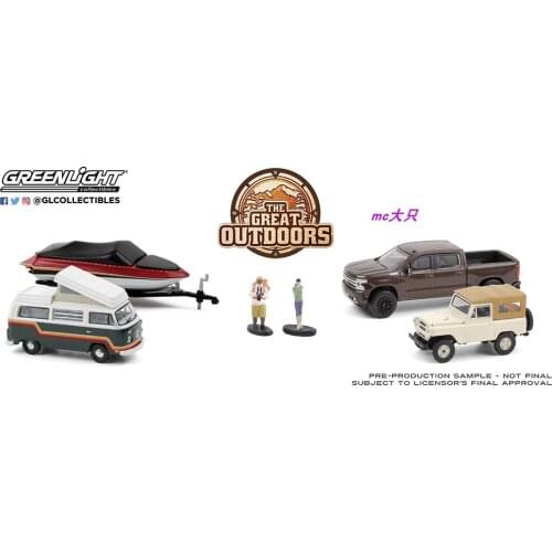 GreenLight 1:64 Multi-Car Dioramas - The Great Alloy model car Metal toys for childen kids diecast gift