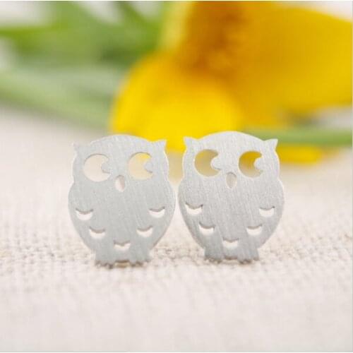 Fashion Owl Earrings Cute Cartoon Animal Ear Studs Wholesale