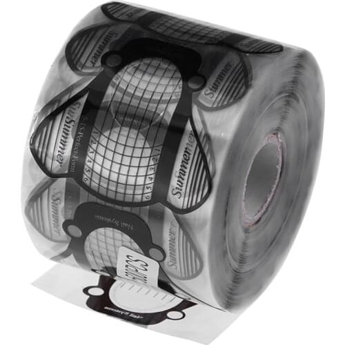 Nail Art DIY Beetle Shape Tool New Nail Extension Forms Acrylic Gel Tip Manicure 500Pcs/Bag Paper Tray Pattern Design