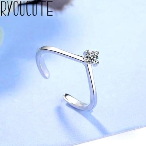 New Charming Open Zircon Ring for Women Vintage Boho Party Rings Gothic Punk Jewelry Gifts for Girls 2021