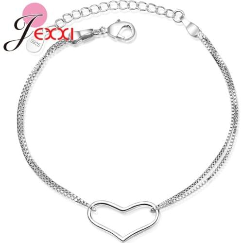 New Arrivals 2020 Luxurious Women 925 Sterling Silver Metal Bracelets Adjustable Charm Bracelets For Girls Fashion Jewelry