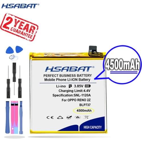 New Arrival [ HSABAT ] 4500mAh BLP737 Replacement Battery for OPPO Reno 2Z reno2z