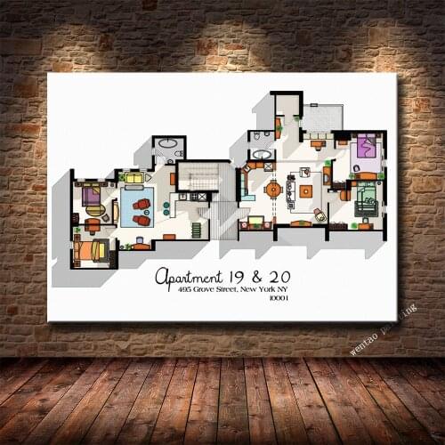 Friends TV Show Canvas Posters And Prints Friends Quote Art Print Painting Modern Wall Pictures For Living Room Home Decor