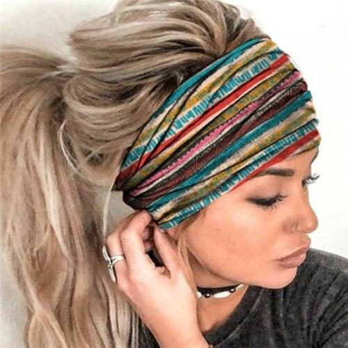 Female Elastic Sports Wide Hair Band Outdoor Running Headscarf Casual Fitness Headband Clothing Accessories Leisure Headband